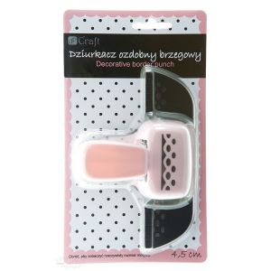Dziurkacz ozdobny brzegowy dpCraft 4,5cm Serwetka Kropki